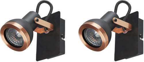 Beliani Baro - Spotlampen-zwart-ijzer