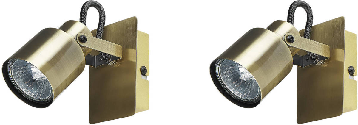 Beliani Bonte - Spotlampen-messing-ijzer