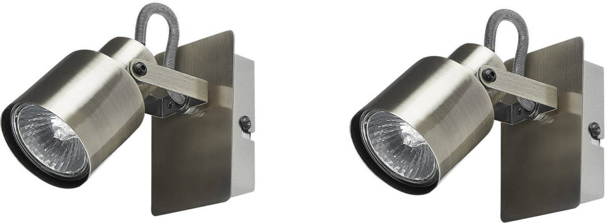 Beliani Bonte - Spotlampen-zilver-ijzer