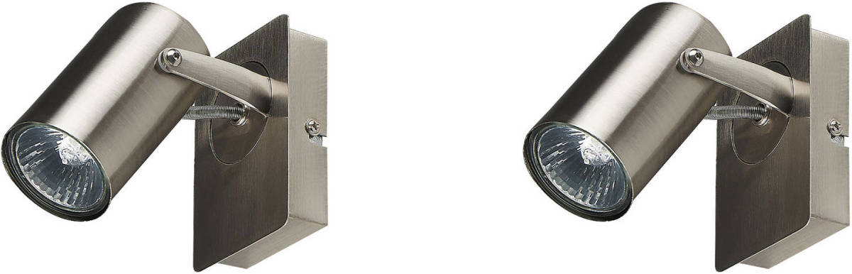 Beliani Klip - Spotlampen-zilver-metaal