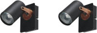 Beliani Klip - Spotlampen-zwart-metaal