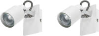 Beliani Bonte - Spotlampen-wit-ijzer