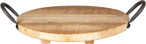 Clayre & Eef Dienblad Ø 26*2 Cm 6h2046