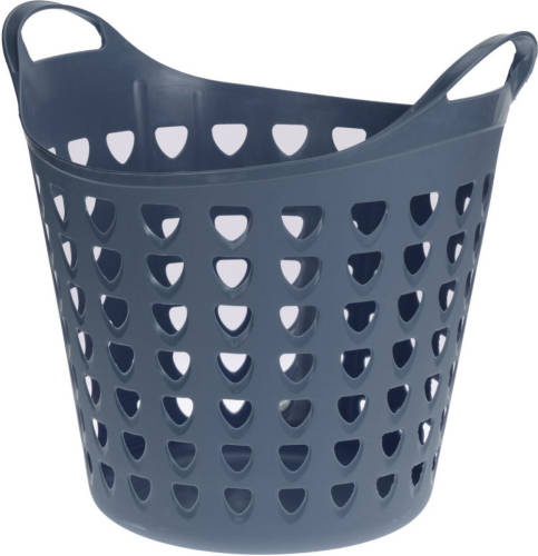 Bell Flexibele Wasmand Rond Blauw Met Gaten 26 Liter - D45 X H40 Cm - Wasmanden