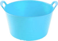 Forte Plastics Set Van 2x Stuks Flexibele Emmers/wasmanden Blauw 56 Liter - Wasmanden