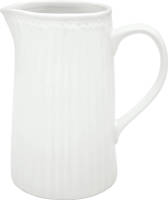GreenGate Schenkkan / Waterkan Alice Wit (1 Liter) H 17.6 Cm
