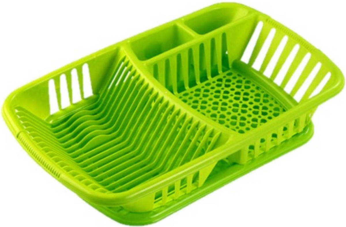 Hega Hogar Afwas Afdruiprek Lime Groen Met Lekbak 52 X 33 X 11 Cm - Afdruiprekken