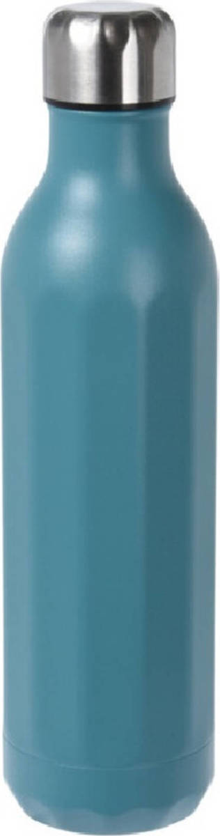 Excellent Houseware Rvs Thermosfles / Isoleerfles Voor Onderweg 500 Ml Marine Blauw - Thermosflessen