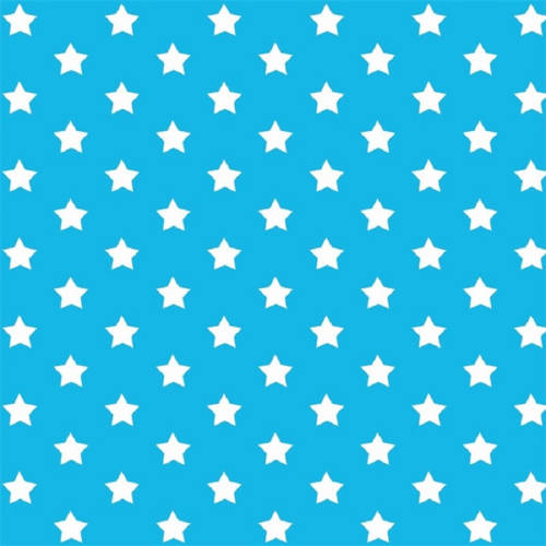 2LIF Decoratie Plakfolie Blauw Met Sterren 45 Cm X 2 Meter Zelfklevend - Meubelfolie