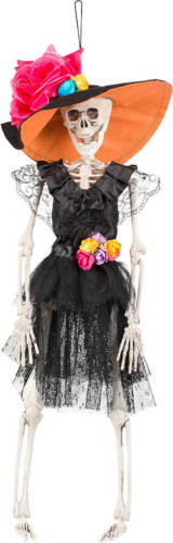 Boland Halloween Hangende Horror Decoratie Skelet 40 Cm Spaanse Dame - Halloween Poppen
