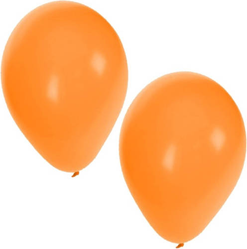 Bellatio Decorations Oranje Ballonnen 100 Stuks - Ballonnen