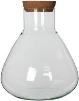 Mica Decorations Glazen Voorraadpot/snoeppot Transparant Met Deksel H32 Cm X D29,5 Cm - Voorraadpot