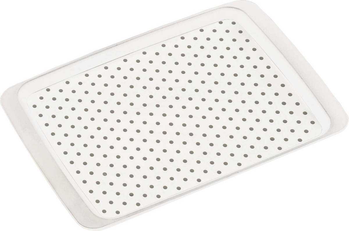Cuisine Elegance Dienblad Wit Kunststof Met Anti-slip Noppen 26 X 35 Cm - Dienbladen