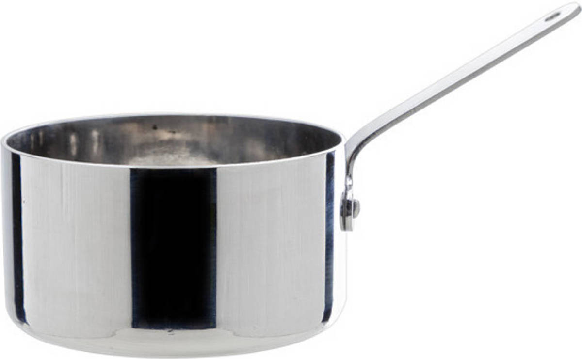 Shoppartners Mini Steelpan/sauspan Rvs 8 Cm - Steelpannen