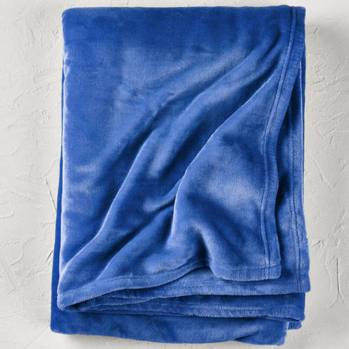 SimbaShop De Witte Lietaer Fleece Deken Snuggly Lapis Blue - 150 X 200 Cm - Blauw