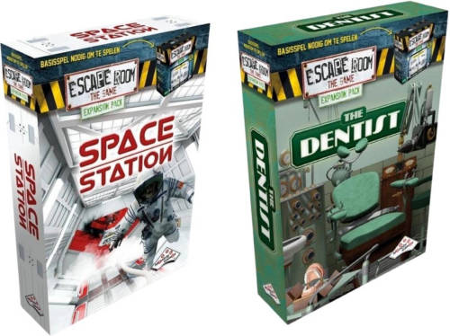 Identity Games Uitbreidingsbundel - Escape Room - 2 Stuks - Uitbreiding Space Station & Uitbreiding The Dentist