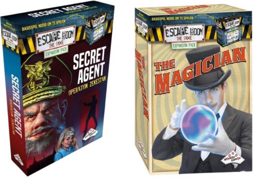 Identity Games Uitbreidingsbundel - Escape Room - 2 Stuks - Uitbreiding Magician & Uitbreiding Secret Agent