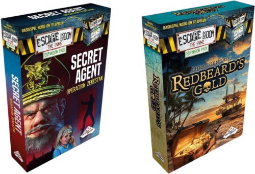 Identity Games Uitbreidingsbundel - Escape Room - 2 Stuks - Uitbreiding Redbeard's Gold & Uitbreiding Secret Agent