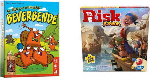 Hasbro Spellenbundel - 2 Stuks - Beverbende & Risk Junior