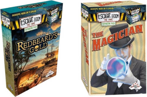 Identity Games Uitbreidingsbundel - Escape Room - 2 Stuks - Uitbreiding Magician & Uitbreiding Redbeard's Gold