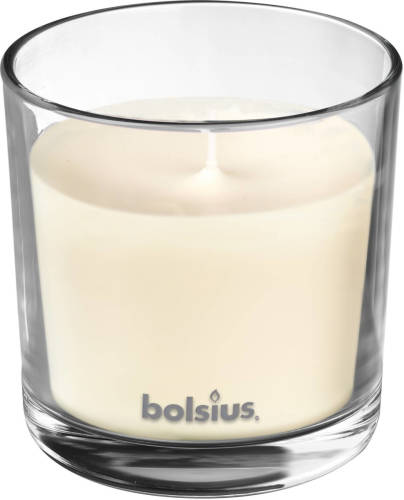 Bolsius Geurkaars True Scents Vanilla 9,7 Cm Glas/wax Wit