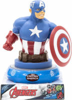 Marvel Nachtlamp 3d Captain America Led Junior 15 Cm Blauw