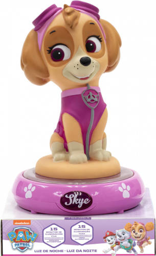 Nickelodeon Nachtlamp 3d Paw Patrol Skye Led 15 X 13,5 Cm Roze