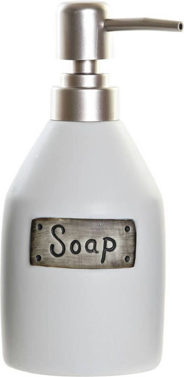 Items Zeeppompje/zeepdispenser Wit Polystone 350 Ml - Zeeppompjes