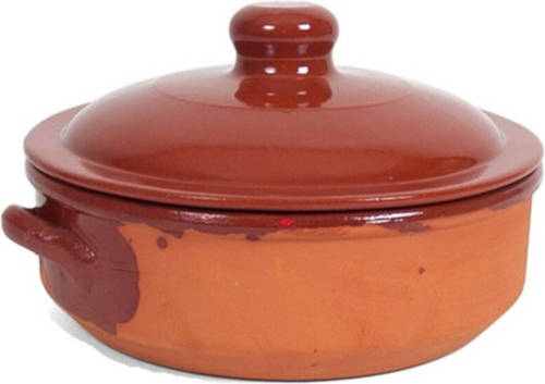 Gerim Stenen Ovenschaal/braadpan Met Deksel Salamanca 24 Cm - 4 Liter - Braadpannen