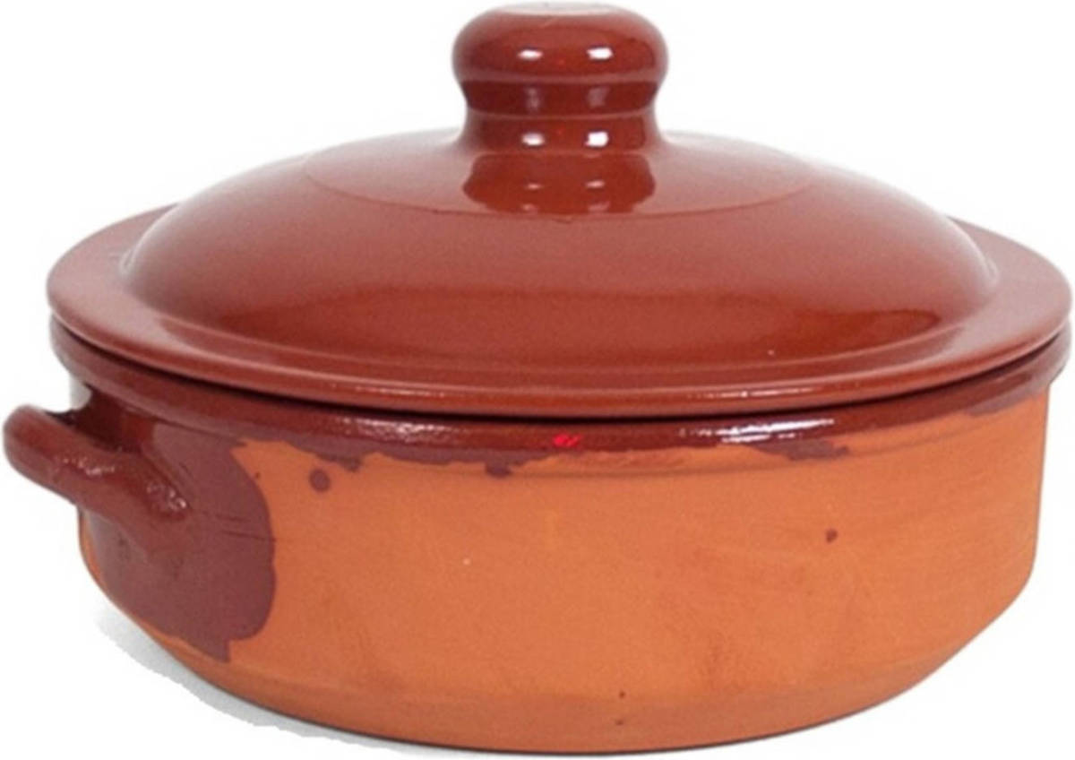 Gerim Stenen Ovenschaal/braadpan Met Deksel Salamanca 24 Cm - 4 Liter - Braadpannen