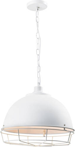 QUVIO Hanglamp Rond Met Metal Frame Wit - Quv5131l-white