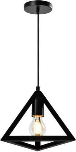 QUVIO Hanglamp Met Metalen Frame Driehoek Zwart - Quv5151l-black