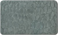 QUVIO Badmat Met Stenen Patroon - 50 X 80 Cm - Grijs