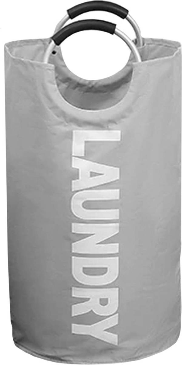 QUVIO Wasmand Met Handvaten - Laundry - Lichtgrijs