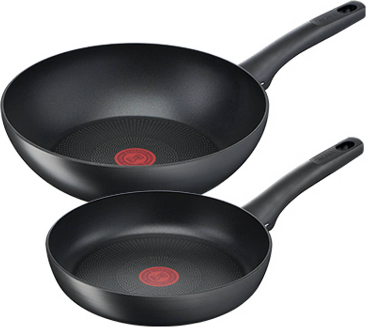 Tefal Performance Koekenpannenset - Koekenpan Ø 24 + Wokpan Ø 28 Cm - Set Van 2 Stuks