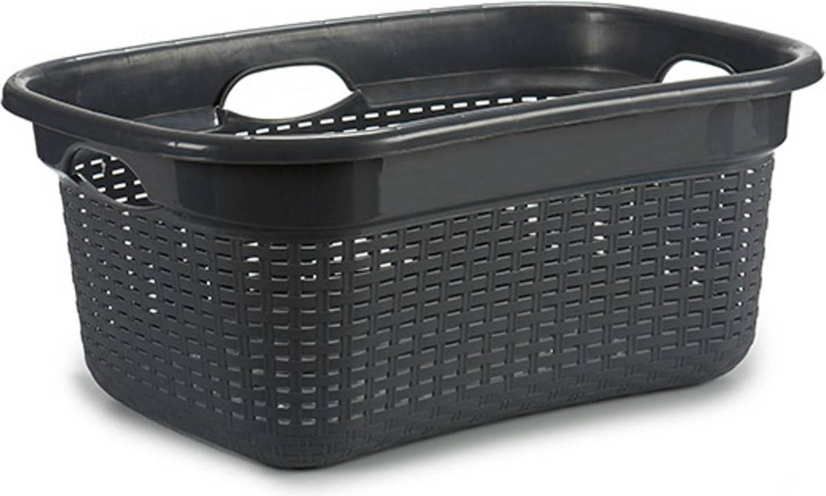 Shoppartners Kipit Mand 25 Liter 63 X 42,5 X 26 Cm Rotan Zwart