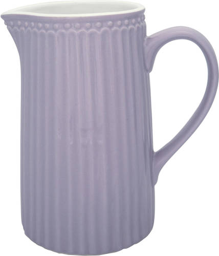 GreenGate Schenkkan / Waterkan Alice Lavendel (1 Liter) H 17.6 Cm