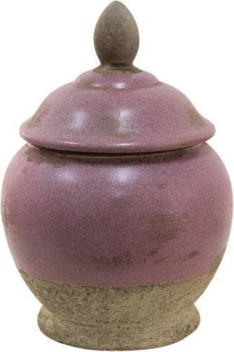 Clayre & Eef Roze Decoratieve Pot Ø 19*26 Cm 6ce1383