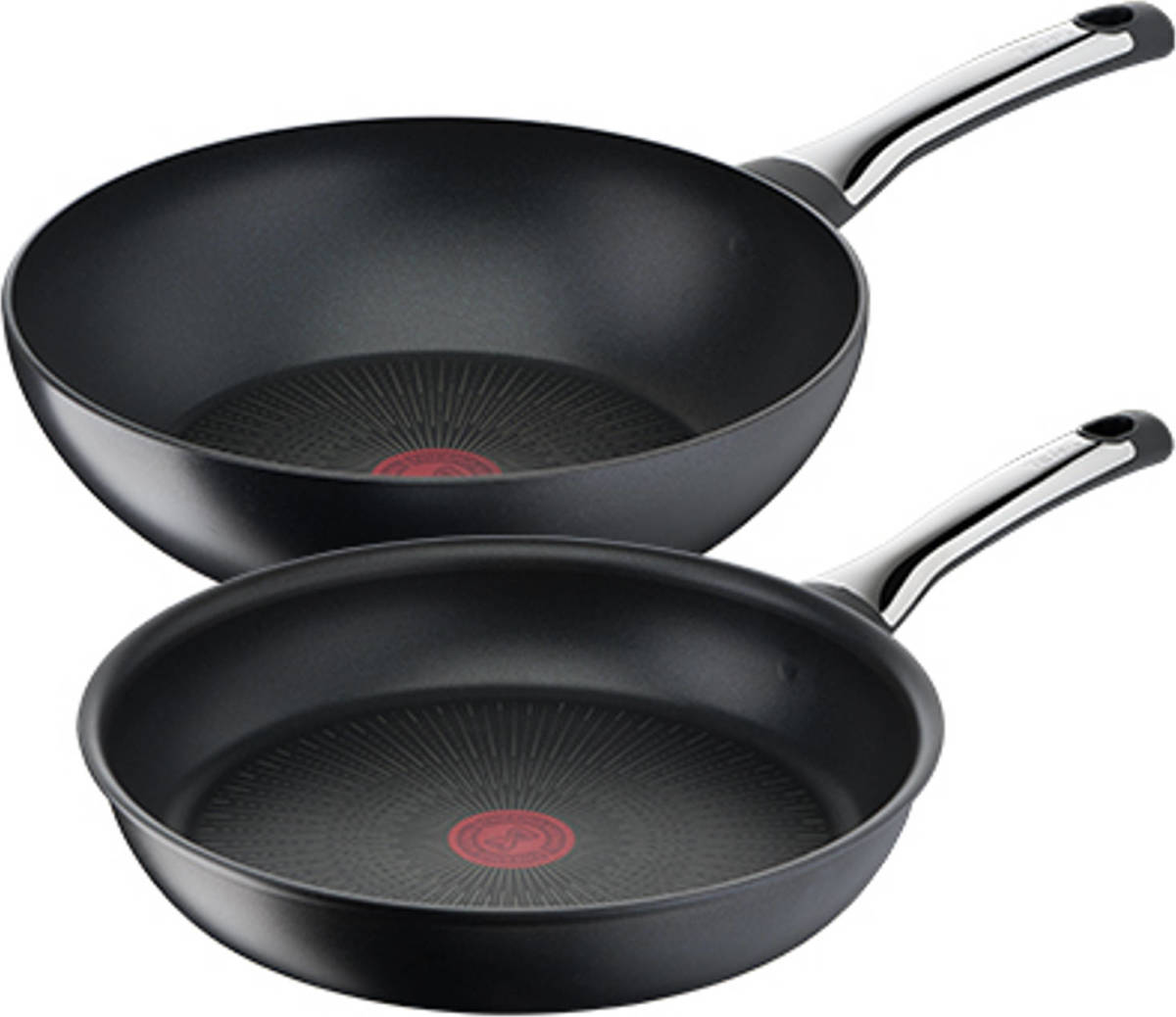 Tefal Excellence Koekenpannenset - Koekenpan Ø 28 Cm + Wokpan Ø 28 Cm - Set Van 2 Stuks