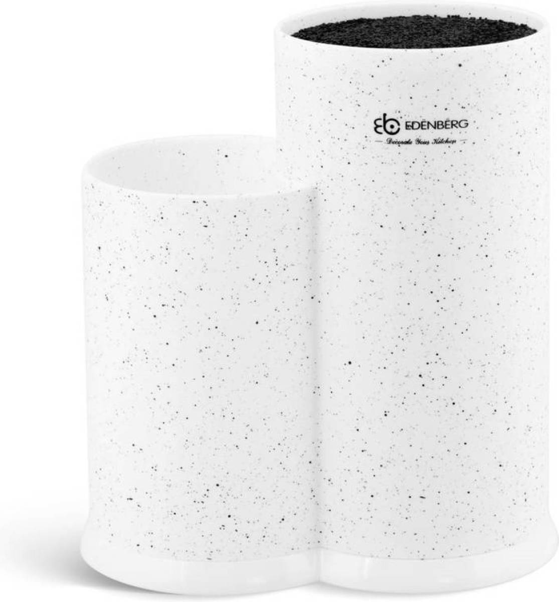 EDENBERG White Line - Universele Messenhouder Met Keukengerei Houder - Ø 11 Cm - Wit
