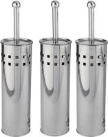 Discountershop.nl 3 Stuks Toiletborstel Rvs - Wcborstel Rvs Toiletborstel In Houder Toiletborstelhouder - Wc Borstel - Toiletborstel