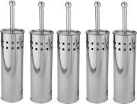 Discountershop.nl 5 Stuks Toiletborstel Rvs - Wcborstel Rvs Toiletborstel In Houder - Toiletborstelhouder - Wc Borstel - Toiletborstel