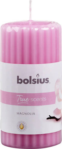 Bolsius Geurkaars True Scents Magnolia 12 Cm Wax Roze