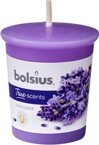 Bolsius Geurkaars True Scents Lavendel 4,5 Cm Wax Paars