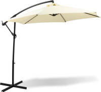 MaxxGarden Zweefparasol - Ø300 Cm - Frame Royal Grey (Champagne)