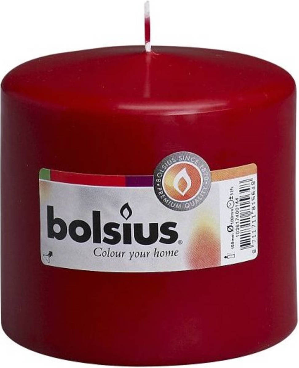 WOHI Bolsius Stompkaars 100/100 Ce1 Wijnrood