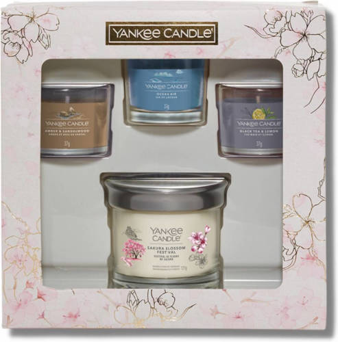 Yankee Candle Giftset Sakura Blossom Festival - Small Tumbler & 3 Filed Votive
