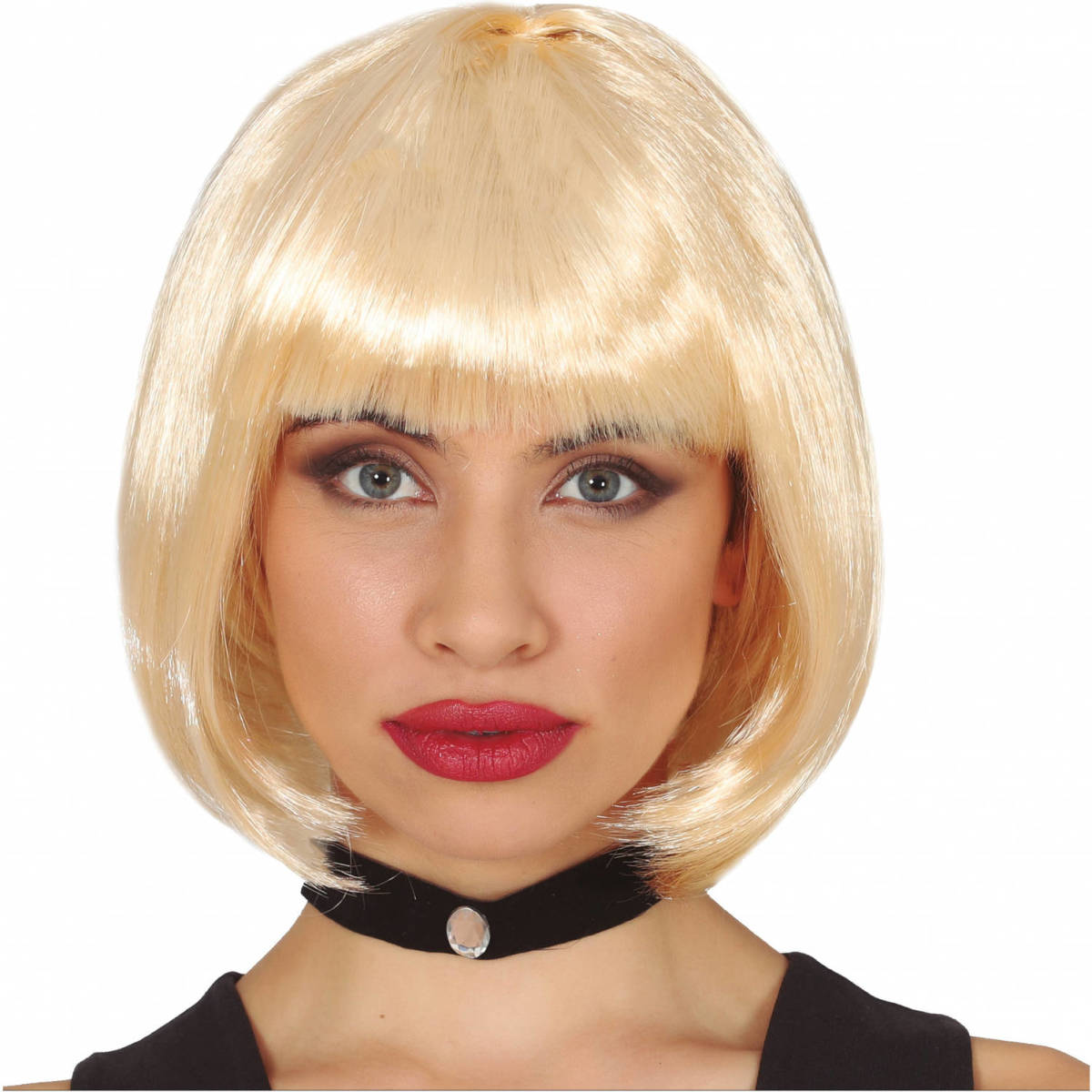 Shoppartners Fiestas Guirca Verkleedpruik Boblijn Synthetisch Blond One-size