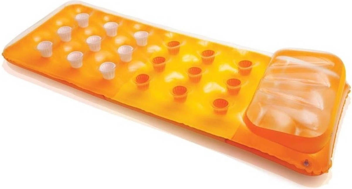 Intex Oranje Luchtbed 188 X 71 Cm - Luchtbed (Zwembad)