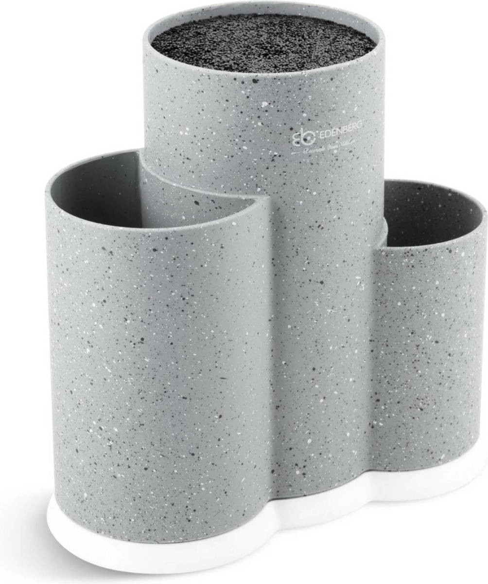 EDENBERG Gray Line - Universele Messenhouder Met Keukengerei Houder - Ø 23x12x22.4 Cm